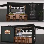 20ft 40ft Design Tiny Fast Food Store Prefab Shipping Container Coffee Shop Cafe