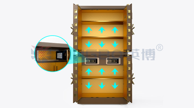 Biometric Fingerprint Lock Movable Vault Door Solid Steel YB/DK180