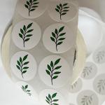 Waterproof Round Label Stickers Custom Image Text Printing Private Adhesive
