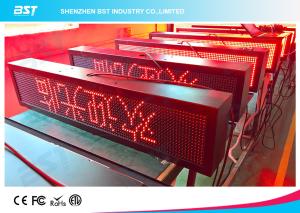 Wholesale Outdoor Waterproof Red Color LED Moving Sign Programmable 10mm Pixel pitch from china suppliers
