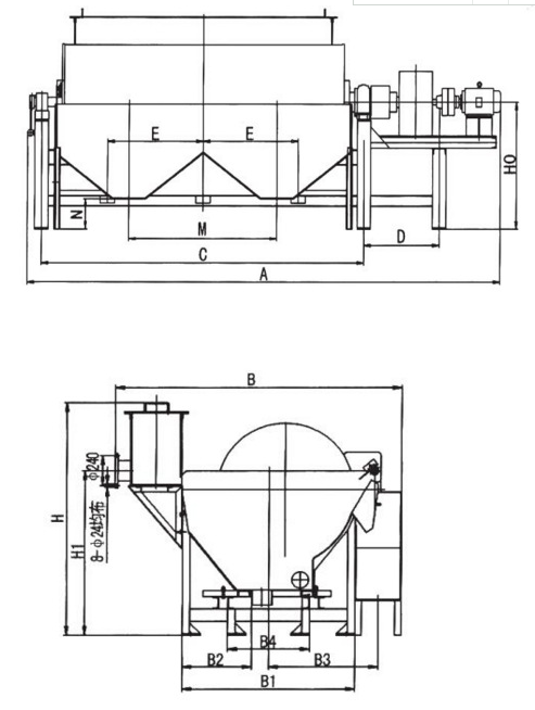 Permanent magnetic cylinder type magnetic separator