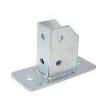 Customized Strut Channel Fittings Flat Angle silver For electrical Channel