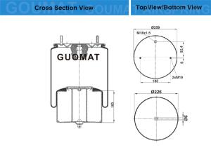 Wholesale Goodyear 1R12-821 / 566243537 Air Suspension Vs Spring 4718NP01 VOL-VO 1629718 from china suppliers