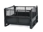 Black Lockable Folding 50*100mm 1500KG Collapsible Metal Cage