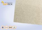 1000C High Temperature Fiberglass Cloth , High Silica Glass Fiber Fabric Fire