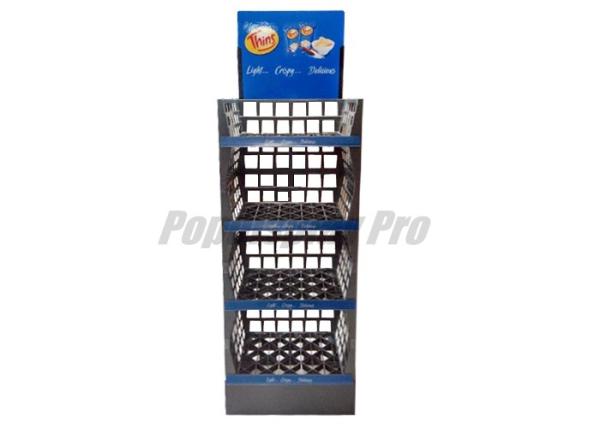 Semi-permanent Cardboard+ Plastic Floor Displays SGS Approval Merchandising
