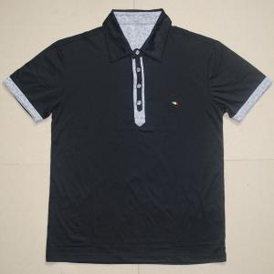 Wholesale Blank Black Cool Fabric Custom Logo T Shirts V - Neck Collar Avaiolable from china suppliers
