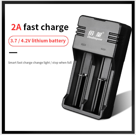 Doublepow USB 3.7 Volt Lithium Ion Battery Charger 26650 16340 18650