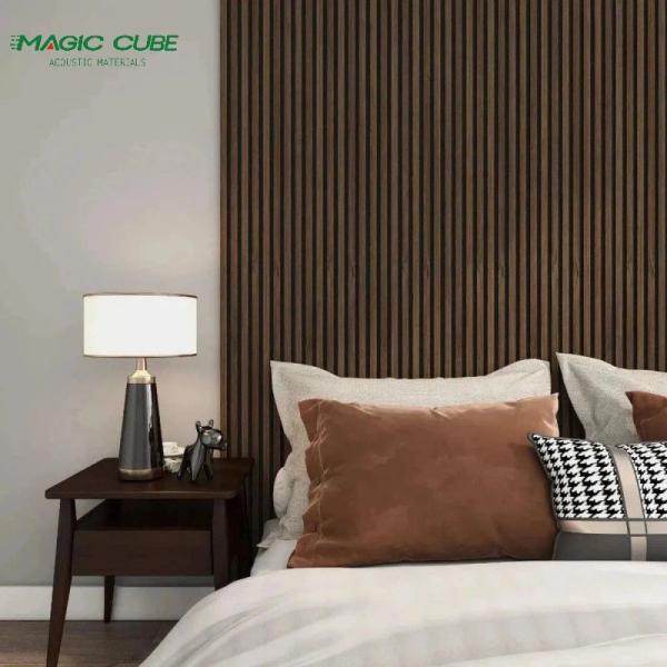 Ceiling Decorative Acoustic Wooden Wall Panels With Polyester Fiber Acoustic