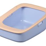 Pink Green Open Cat Litter Box Open Top Litter Box With Shield