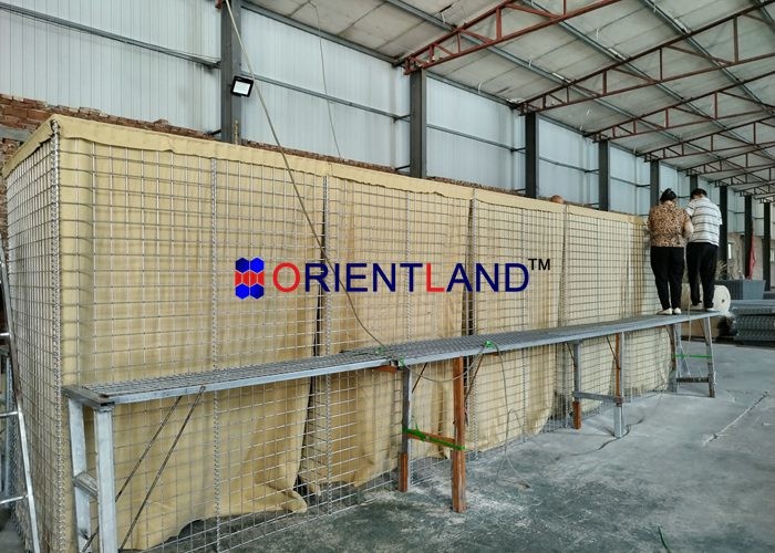 MIL7 2.21m Defensive Barrier Heavy-Duty Non-Woven Polypropylene Geotextile Lined Barrier System