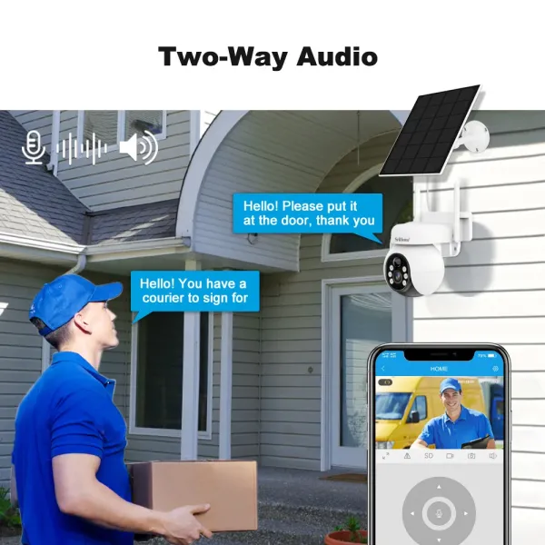 Solar Battery Camera Outdoor Waterproof CCTV Camera 4MP With 4G Sim Card Camera Two-Way Audio Support Monitoring
