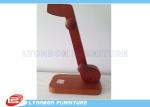 Customized Small MDF Wood Countertop Display Advertising With Wood Hangers