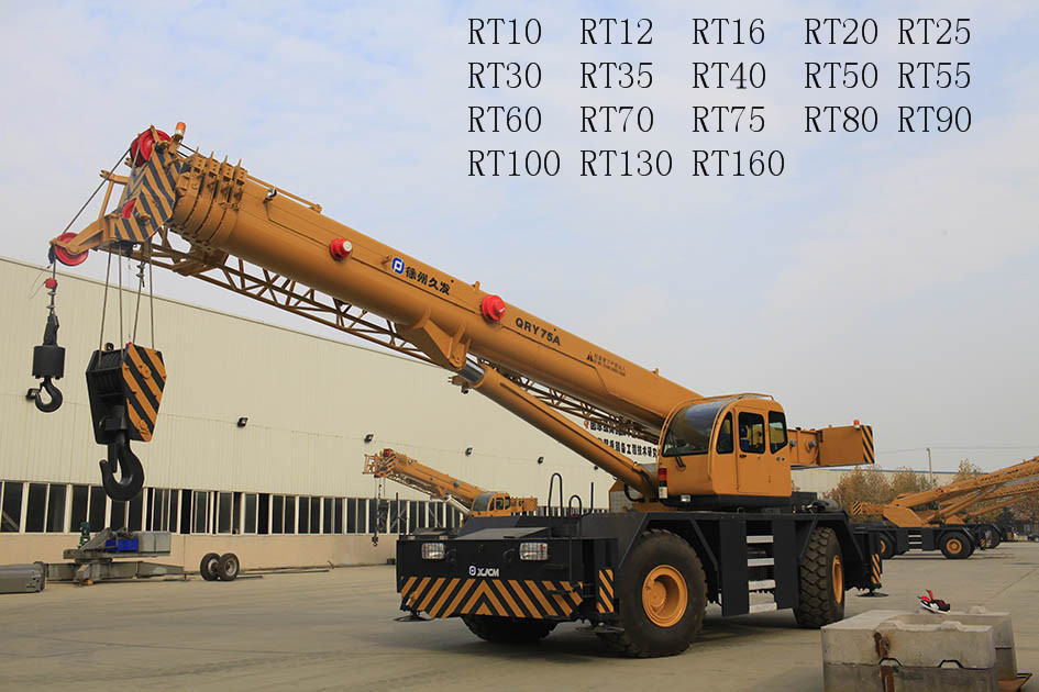 All Wheel Drive Boom Truck Crane XCMG 70 Ton Crane 194 Kw Power RT70U RT70E