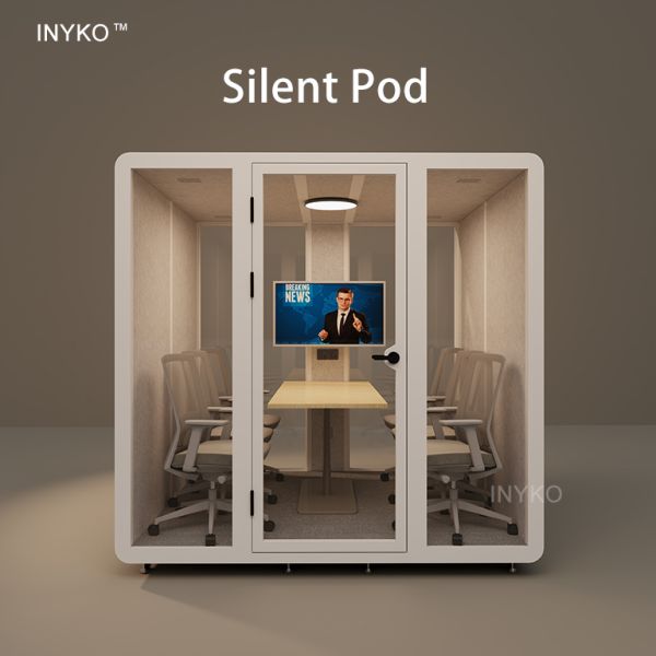 Six Person Soundproof Meeting Booth Portable Acoustic Meeting Booths 900KG