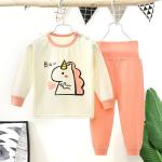 Home Children's Pajamas Sets Cotton Long Sleeved Trousers Suit Clothes