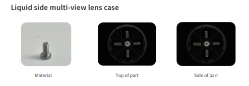 Liquid Side Multi View Machine Vision Lens 12.4 µM Resolution 24VDC