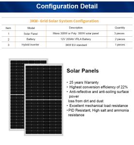 Wholesale 3KW Aluminum Alloy Off Grid Solar System Lead Acid Home System from china suppliers
