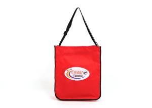 Wholesale Silk Screen Printing Recyclable Tote Bag , Non Woven Messenger Bag With Adjust Strap from china suppliers
