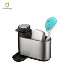 Custom Logo Kitchen Sink Organizer , Stainless Steel Caddy Shelf And Dispenser