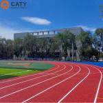 Non-Slip Rubber Track Surface for Rainy Climate Conditions