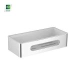 Brushed Bathroom Corner Shelf Stainless Steel SUS304 Single Layer
