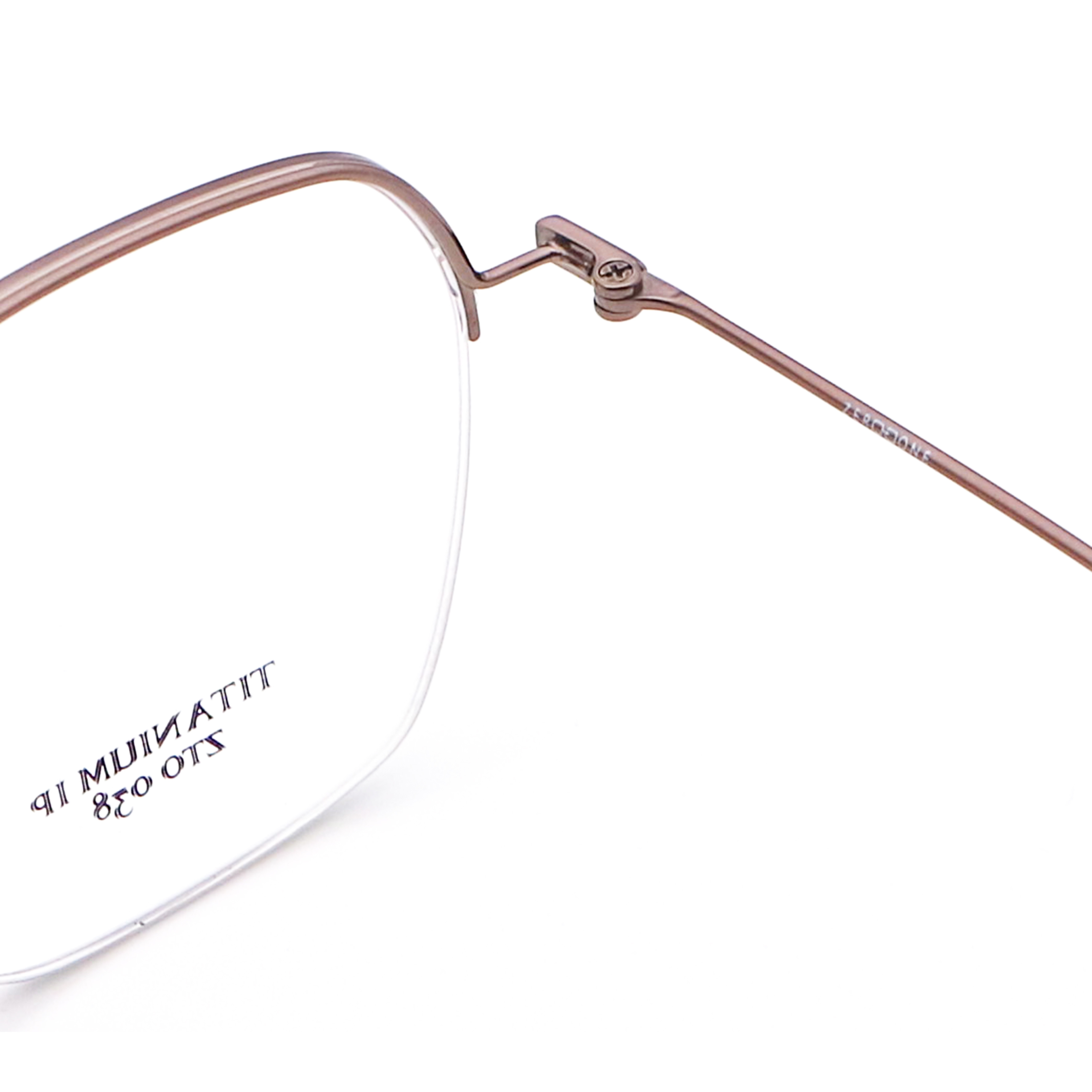 Titanium Half Frame Glasses Polygons Titanium Glasses Beta Titanium Frame Glasses