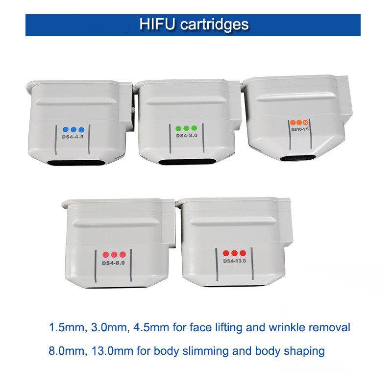 2 In 1 Portable HIFU Beauty Machine Face Lift Body Slimming 5 Cartridges