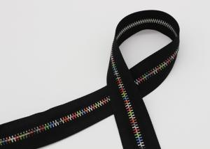 Wholesale Auto Lock Slider Metal Zipper By The Yard , Close End Long Metal Zipper For Handbags from china suppliers