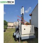 15m pneumatic mast 350kg payloads for integrated telecom tower trailer