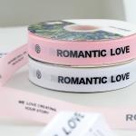 2.5cm*36m Valentine's Day Printed Ribbon For Gift Box Package