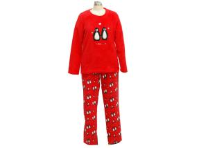Wholesale Fancy Funny Womens Christmas Pajama Sets , Red Womens Flannel Pajamas Sets from china suppliers