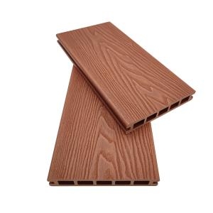 Wholesale Garden Non Slip Composite Decking Tiles WPC Walnut Wood Plastic 3D Embossed from china suppliers
