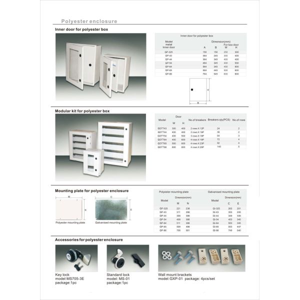IP66 SMC Polyester Enclosure Fiberglass Box Outdoor Waterproof Electrical Power Supply Distribution Enclosure Polyester Cabinet
