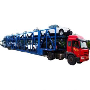 Wholesale AOTONG 2 double axles 6 units Electric SUV car carrier semi trailer for customer's request from china suppliers