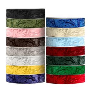 Wholesale Meisida pleated velvet ribbon, vintage pleated ribbon, gift packaging, Christmas decorative ribbon from china suppliers