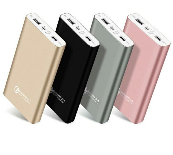 12000mAh Polymer Lithium Battery QC3.0 PD Fast Charging Power Bank 5V/3A 9V/2A