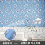 61cm/122cm Width Waterproof Peel Stick Vinyl 3D Wall Paper Roll Natural Flower