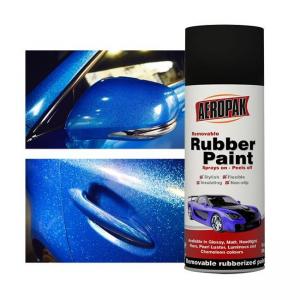 China Pearl Luster Rubber Paint Spray For Cars Peelable Colorful Aeropak Rubber Paint on sale