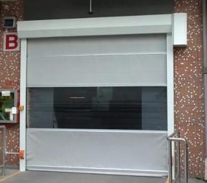 Wholesale Industrial Automatic PVC Fabric High Speed Performance Fast Acting Rapid Rise Overhead Quick Roll up door from china suppliers