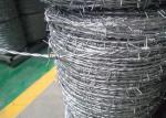 2.5mm Low Carbon Steel Galvanised Barbed Wire In 28cm Roll