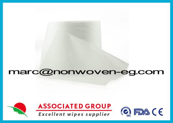 Plain Spunlace Non Woven Cotton Fabric 40gsm 30% Visocose / Rayon And 70%