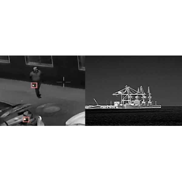 Auto Tracking PTZ Thermal Surveillance System Long Range Infrared Camera