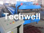 Custom 13 - 22 Forming Station Metal Roof Tile Roll Forming Machine For Color