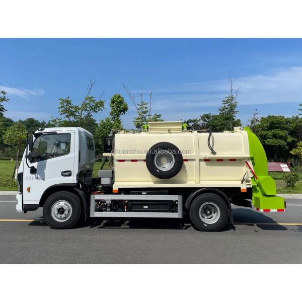 Pure Electric Intelligent Garbage Collection Vehicle with Waste Compaction and Effortless Unloading