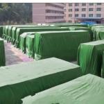 500D-1500D Coated HDPE Tarpaulin for Customer Double Waterproof Construction