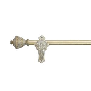 Wholesale Antique Finish Grooved Pipe Curtain Rods Metal Material Customized Size from china suppliers