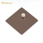 Brushed Mirror Hairline Stainless Steel Sheet Bronze Gold Color PVD Plating