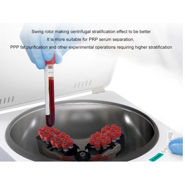 Laboratory CENTRIFUGE Basket Centrifuge Lab Equipment HorizontalRotor LCD Display