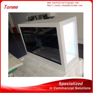 Wholesale 65 inchtransparent advertising screen with touch screen,lcd advertising display from china suppliers